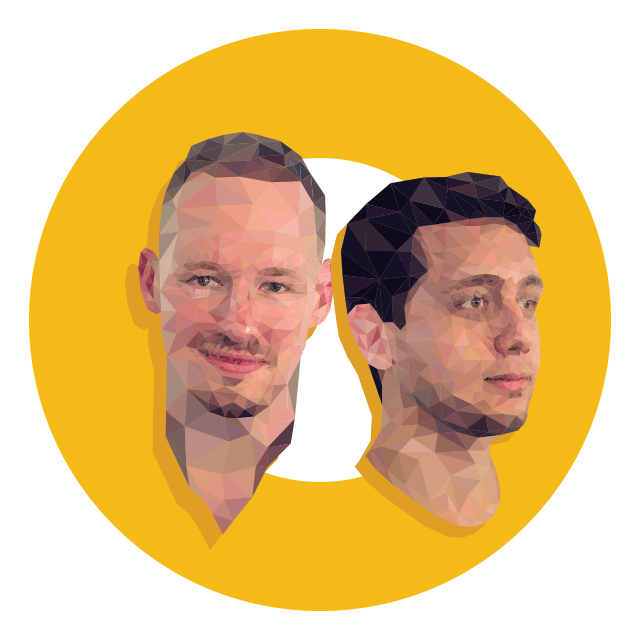 The two blckeye founders, illustrated